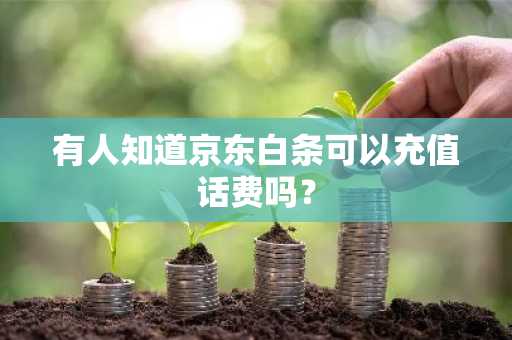 有人知道京东白条可以充值话费吗？