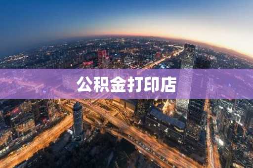 公积金打印店