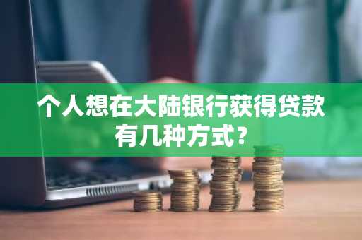 个人想在大陆银行获得贷款有几种方式？