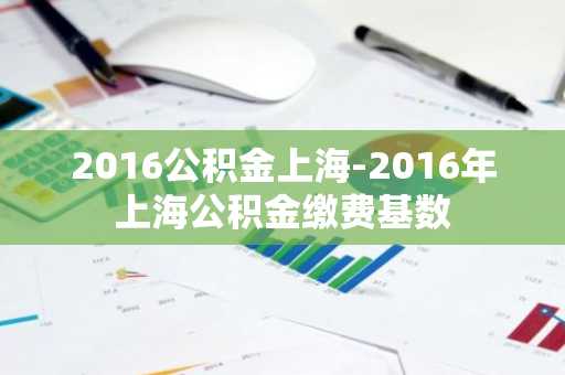 2016公积金上海-2016年上海公积金缴费基数