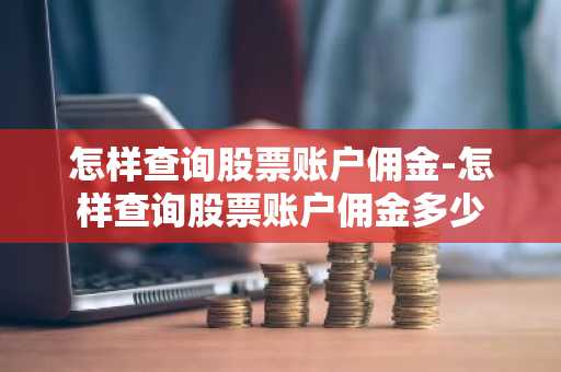 怎样查询股票账户佣金-怎样查询股票账户佣金多少
