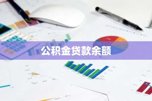 公积金贷款余额