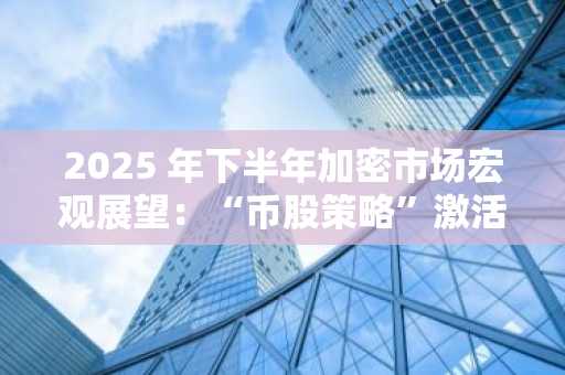 2025 年下半年加密市场宏观展望：“币股策略”激活市场热度，持续性有待观察