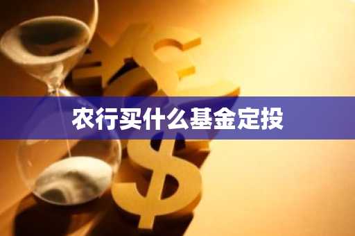 农行买什么基金定投
