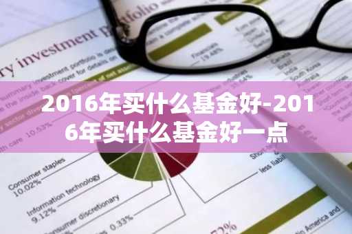2016年买什么基金好-2016年买什么基金好一点