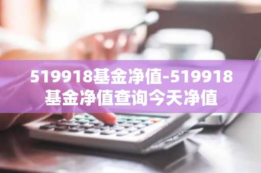 519918基金净值-519918基金净值查询今天净值