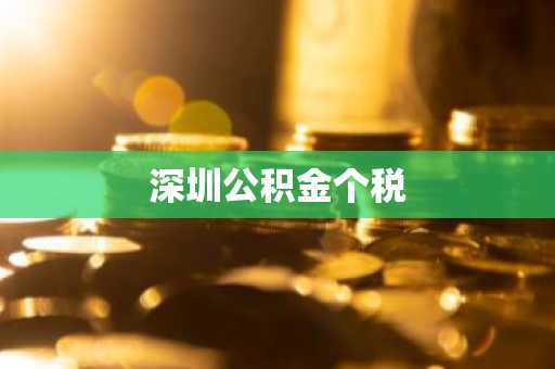 深圳公积金个税