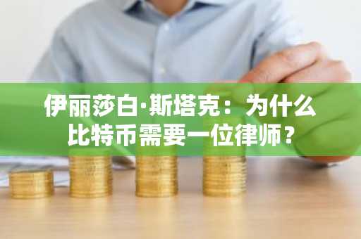 伊丽莎白·斯塔克：为什么比特币需要一位律师？