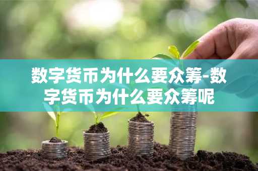 数字货币为什么要众筹-数字货币为什么要众筹呢