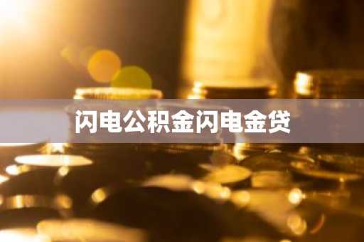 闪电公积金闪电金贷