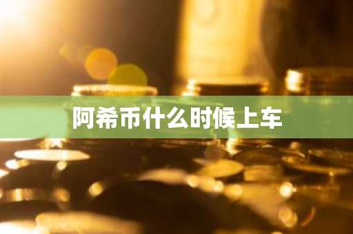 阿希币什么时候上车