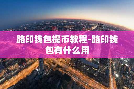 路印钱包提币教程-路印钱包有什么用