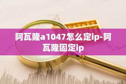 阿瓦隆a1047怎么定ip-阿瓦隆固定ip