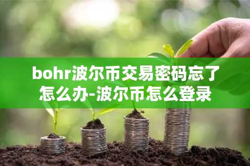 bohr波尔币交易密码忘了怎么办-波尔币怎么登录