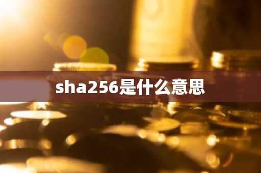 sha256是什么意思
