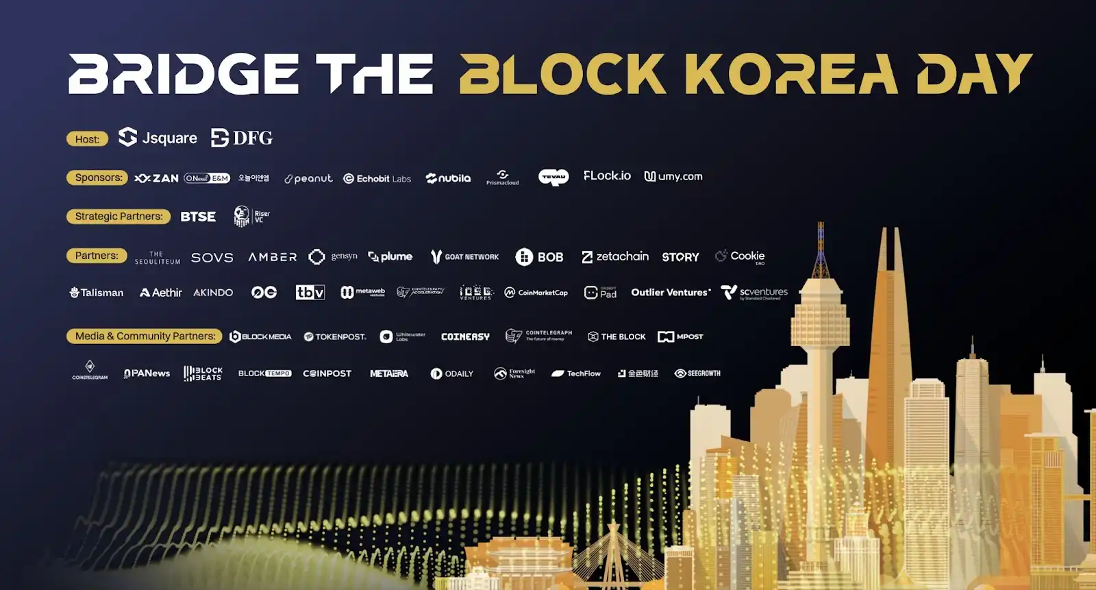 Jsquare与DFG联合举办「Bridge the Block Korea Day」，亮相2025韩国区块链周