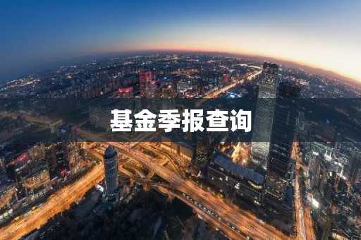 基金季报查询