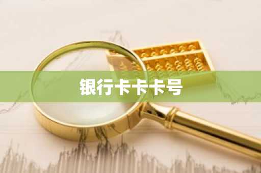 银行卡卡卡号
