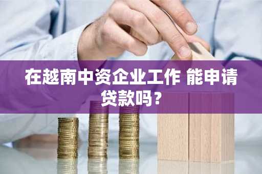 在越南中资企业工作 能申请贷款吗？