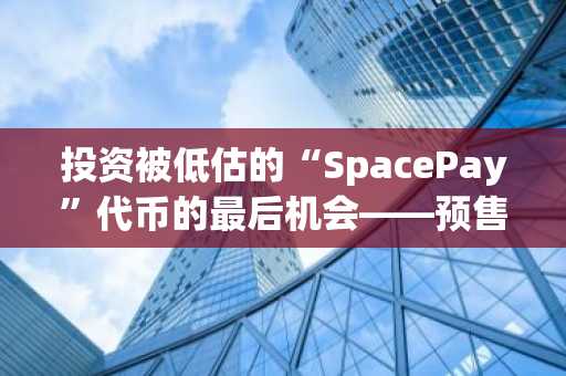 投资被低估的“SpacePay”代币的最后机会——预售即将结束