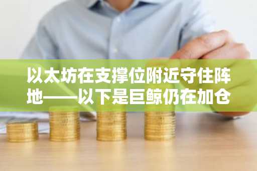 以太坊在支撑位附近守住阵地——以下是巨鲸仍在加仓的原因
