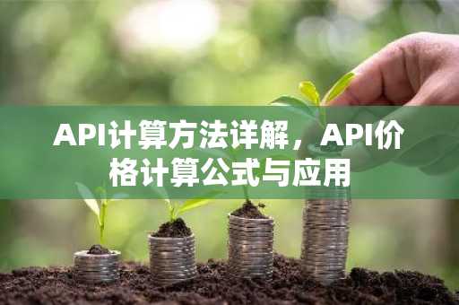 API计算方法详解，API价格计算公式与应用