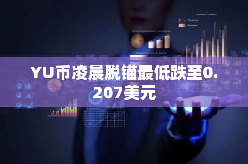 YU币凌晨脱锚最低跌至0.207美元