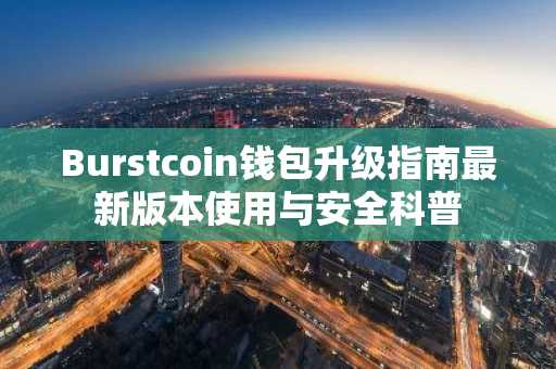 Burstcoin钱包升级指南最新版本使用与安全科普