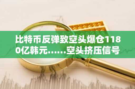 比特币反弹致空头爆仓1180亿韩元……空头挤压信号成现实