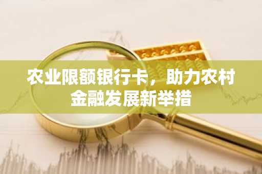 农业限额银行卡，助力农村金融发展新举措