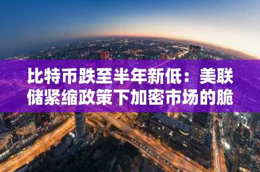 比特币跌至半年新低：美联储紧缩政策下加密市场的脆弱性暴露无遗