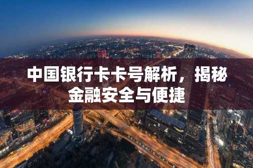 中国银行卡卡号解析，揭秘金融安全与便捷