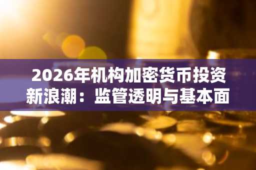 2026年机构加密货币投资新浪潮：监管透明与基本面驱动的市场复兴