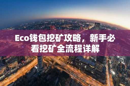Eco钱包挖矿攻略，新手必看挖矿全流程详解