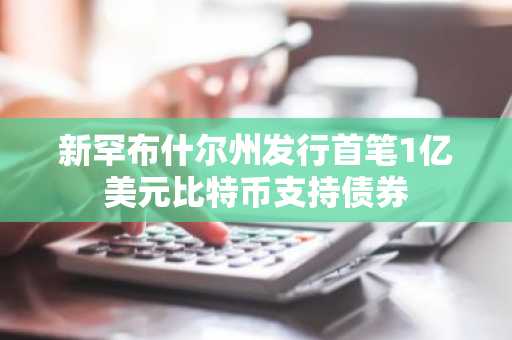 新罕布什尔州发行首笔1亿美元比特币支持债券