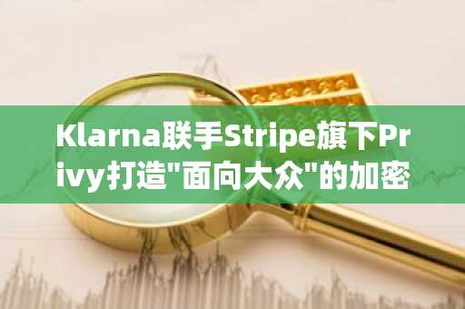 Klarna联手Stripe旗下Privy打造"面向大众"的加密钱包