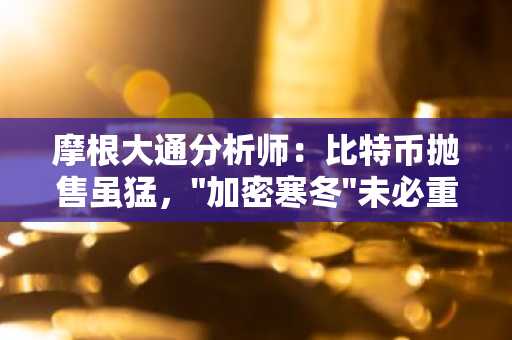 摩根大通分析师：比特币抛售虽猛，"加密寒冬"未必重临