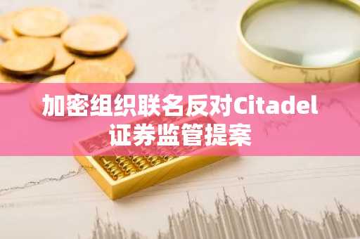 加密组织联名反对Citadel证券监管提案