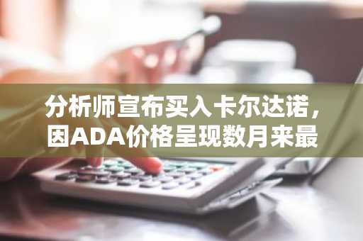 分析师宣布买入卡尔达诺，因ADA价格呈现数月来最具潜力形态