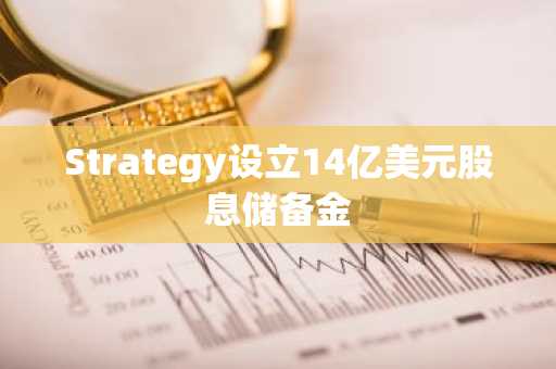 Strategy设立14亿美元股息储备金