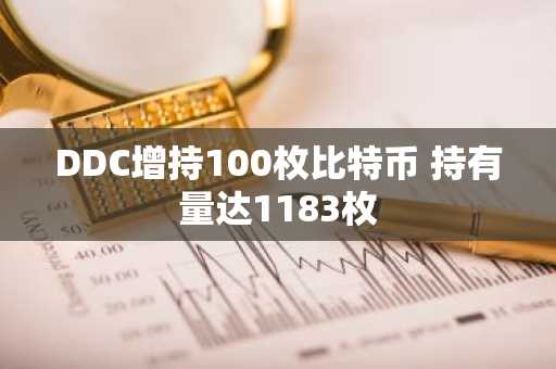 DDC增持100枚比特币 持有量达1183枚