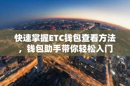 快速掌握ETC钱包查看方法,钱包助手带你轻松入门