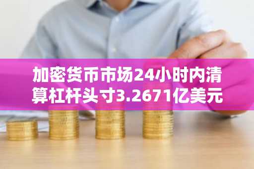 加密货币市场24小时内清算杠杆头寸3.2671亿美元