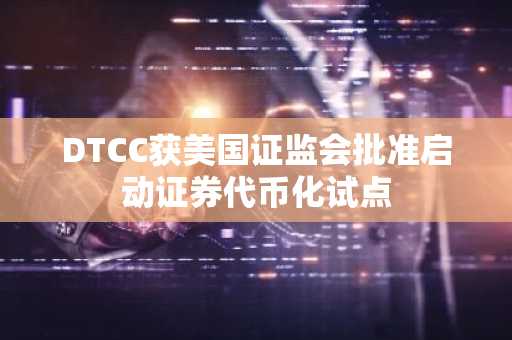 DTCC获美国证监会批准启动证券代币化试点