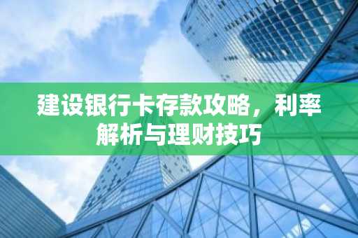 建设银行卡存款攻略，利率解析与理财技巧