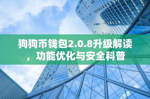 狗狗币钱包2.0.8升级解读，功能优化与安全科普