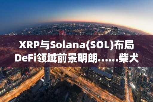 XRP与Solana(SOL)布局DeFi领域前景明朗……柴犬币反弹及SpaceX比特币异动引关注