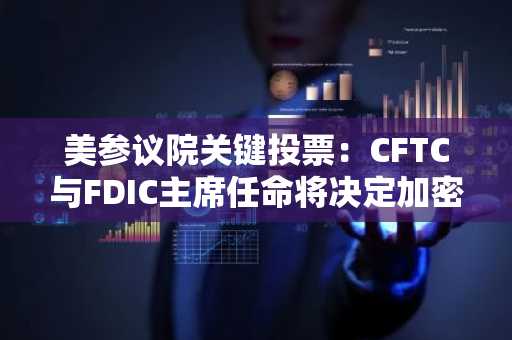 美参议院关键投票:CFTC与FDIC主席任命将决定加密货币监管走向