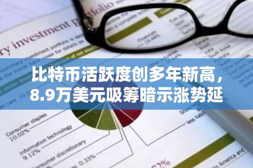 比特币活跃度创多年新高，8.9万美元吸筹暗示涨势延续