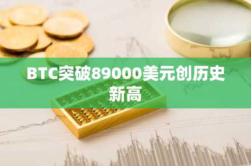 BTC突破89000美元创历史新高